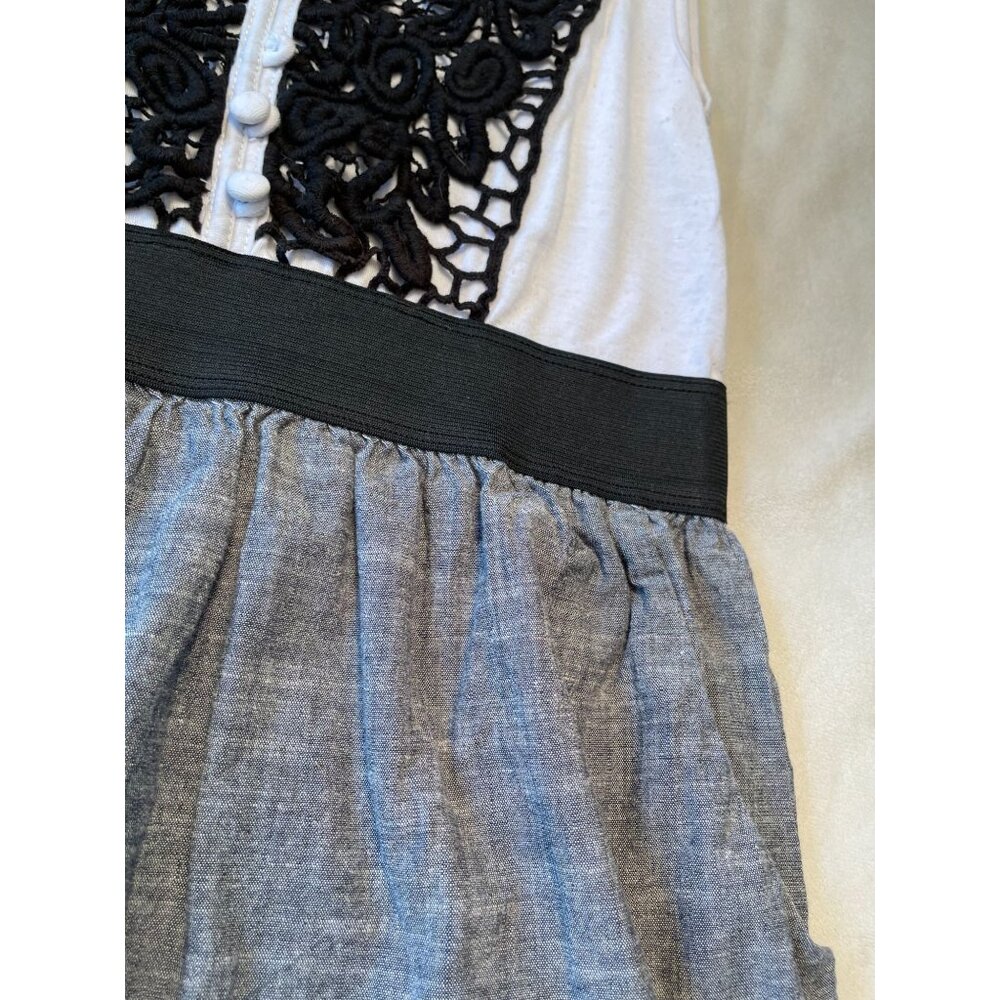 Anthropologie Staring at Stars Midi Lace Boho Dress Y2k Cottagecore Size 5 - Picture 11 of 12